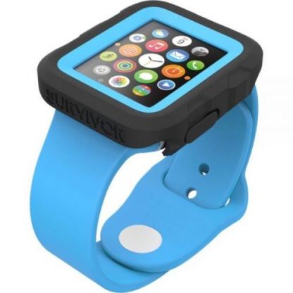 Griffin Survivor Watch Case - хибриден кейс с най-висока степен на защита за Apple Watch 38 mm (син) 2