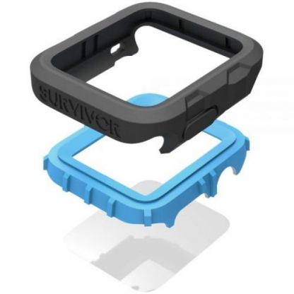 Griffin Survivor Watch Case - хибриден кейс с най-висока степен на защита за Apple Watch 42 mm (син) 3