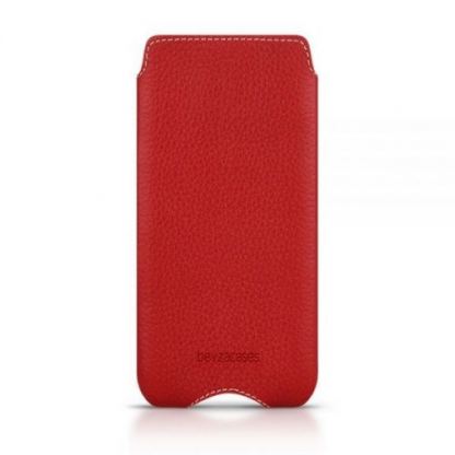 Beyzacases Zero - кожен калъф (естествена кожа, ръчна изработка) за iPhone 6, iPhone 6S (червен) 2