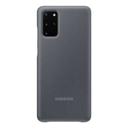 Samsung Clear View Cover EF-ZG985CJ - оригинален кейс, през който виждате информация от дисплея за Samsung Galaxy S20 Plus (сив) 4