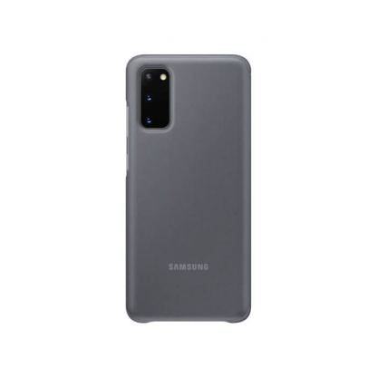 Samsung Clear View Cover EF-ZG980CJ - оригинален кейс, през който виждате информация от дисплея за Samsung Galaxy S20 (сив) 5