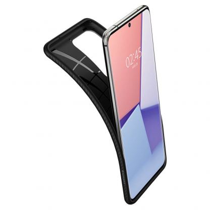 Spigen Liquid Air Case - тънък силиконов (TPU) калъф за Samsung Galaxy S20 Ultra (черен-мат)  6