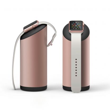 Elago Watch Stand - луксозна алуминиева поставка за Apple Watch (розово злато) 3