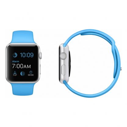 Apple Watch 38mm Sport Band Blue, Silver Aluminum - умен часовник от Apple 2