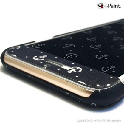 iPaint Blue Anchor HC Case - дизайнерски поликарбонатов кейс и скин за iPhone 6, iPhone 6S 3