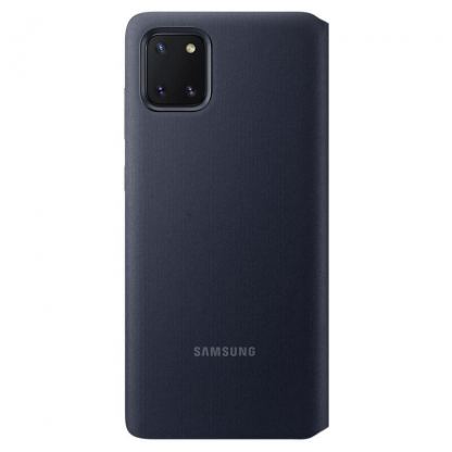 Samsung S-View Wallet Cover EF-EN770PBEGEU - оригинален калъф през който виждате информация от дисплея за Samsung Galaxy Note 10 Lite (черен) 3