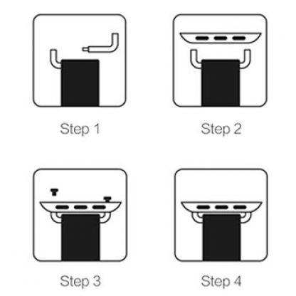 Hoco Apple Watch Band Adapter - алуминиев адаптер за всякакъв тип каишки за Apple Watch 38 mm (сребрист) 2