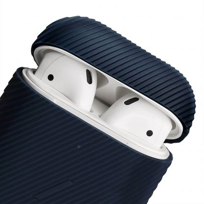 Native Union Airpods Silicone Curve Case - силиконов калъф за Apple Airpods и Apple Airpods 2 (тъмносин) 2