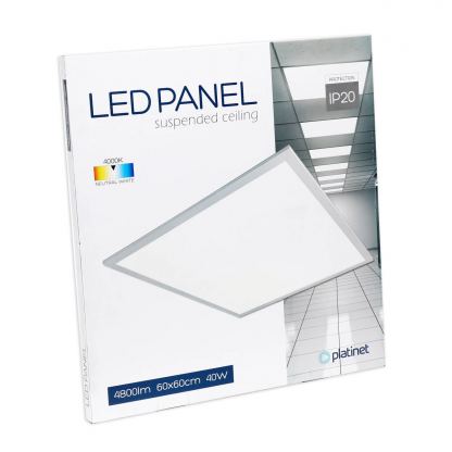 Platinet LED Panel 60x60 cm 80lm - таванен LED панел (80 лумена) 5