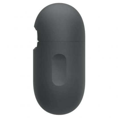 Spigen Airpods Pro Silicone Fit Case - силиконов калъф с карабинер за Apple Airpods Pro (тъмносив) 6