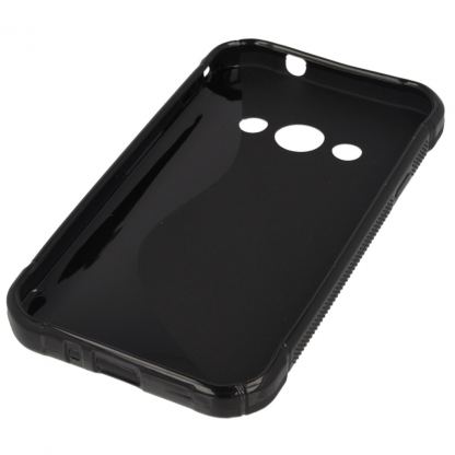 S-Line Cover Case - силиконов (TPU) калъф за Samsung Galaxy Xcover 3 (черен) 2