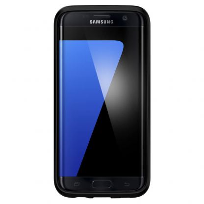 Spigen Slim Armor Case - хибриден кейс с поставка и най-висока степен на защита за Samsung Galaxy S7 Edge (черен-тъмносив) 8
