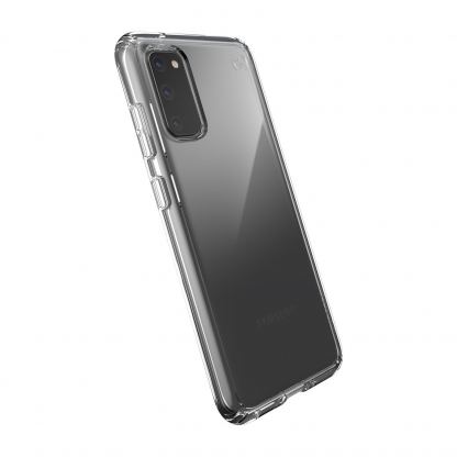 Speck Presidio Stay Clear Case - удароустойчив хибриден кейс за Samsung Galaxy S20 (прозрачен) 2