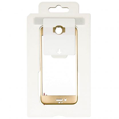 4smarts Second Glass Plus Aluminium Frame - комплект уред за поставяне и стъклено защитно покритие с алуминиева рамка за дисплея на iPhone 6, iPhone 6S (прозрачен-златист) 2