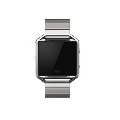 Fitbit Blaze Accessory, Metal Link, Silver - стоманена верижка и метален корпус за Fitbit Blaze (сребриста) 3