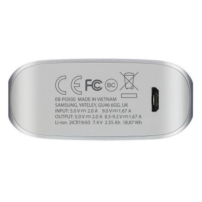 Samsung Fast Charge Universal Powerbank EB-PG930BS 5100 mAh - външна батерия за бързо зареждане за мобилни устройства (сребрист) 4