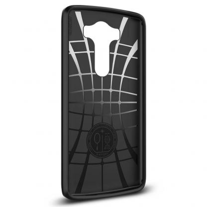 Spigen Rugged Armor Case - термополиуретанов кейс с най-висока степен на защита за LG V10 (черен) 2