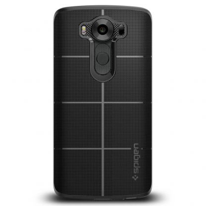 Spigen Rugged Armor Case - термополиуретанов кейс с най-висока степен на защита за LG V10 (черен) 4