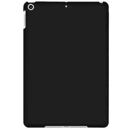 Macally Stand Pen Case - полиуретанов калъф и поставка с отделение за Apple Pencil за iPad 7 (2019) (черен) 2