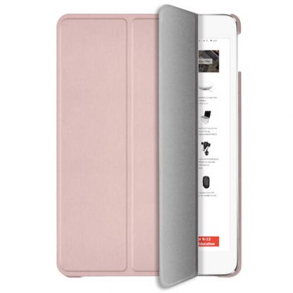 Macally Stand Case - полиуретанов калъф и поставка за iPad 7 (2019) (розов) 5