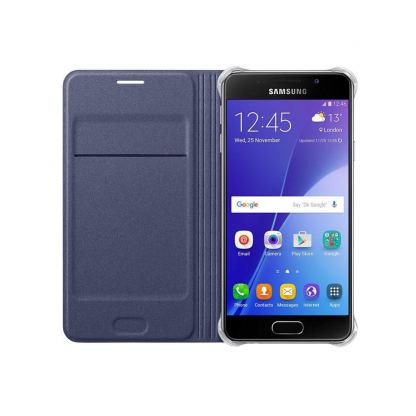 Samsung Flip Cover EF-WA310PBEGWW - оригинален кожен кейс за Samsung Galaxy A3 (2016) (черен) 4