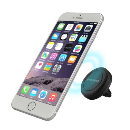 Prodigee Handsfree Magnet Mount - магнитна поставка за радиатора на кола за iPhone 6, iPhone 6S/6 Plus, Galaxy S6, S6 Edge, Galaxy Note 4, Note 5, Xperia Z4, Xperia Z3+, Z5 и мобилни телефони 2