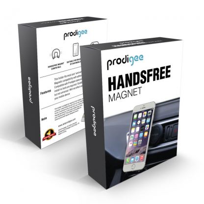 Prodigee Handsfree Magnet Mount - магнитна поставка за радиатора на кола за iPhone 6, iPhone 6S/6 Plus, Galaxy S6, S6 Edge, Galaxy Note 4, Note 5, Xperia Z4, Xperia Z3+, Z5 и мобилни телефони 6