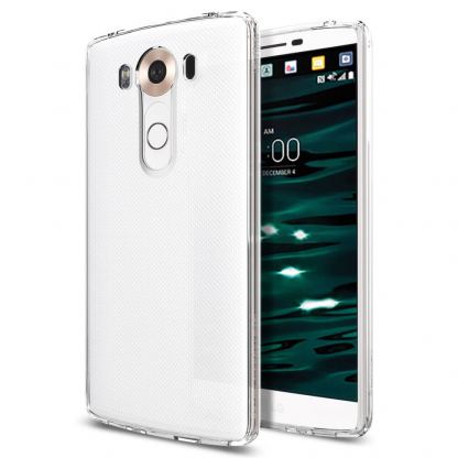 Spigen Ultra Hybrid Case - хибриден кейс с висока степен на защита за LG V10 (прозрачен) 3