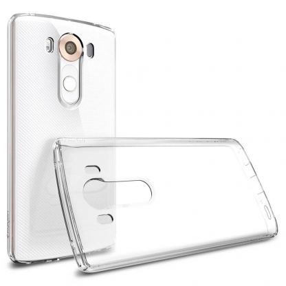 Spigen Ultra Hybrid Case - хибриден кейс с висока степен на защита за LG V10 (прозрачен) 9