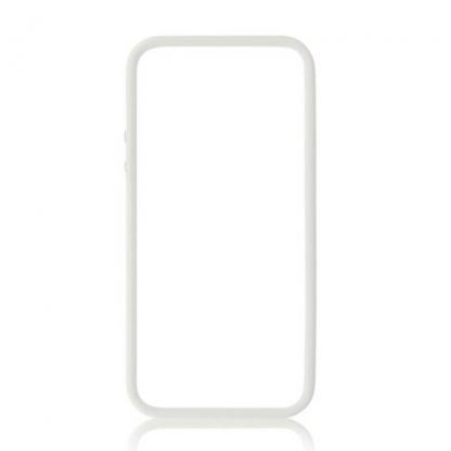 Prodigee Bump Fit - силиконов бъмпер за iPhone SE, iPhone 5S, iPhone 5 (бял) 2