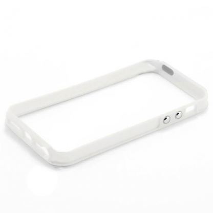 Prodigee Bump Fit - силиконов бъмпер за iPhone SE, iPhone 5S, iPhone 5 (бял) 3