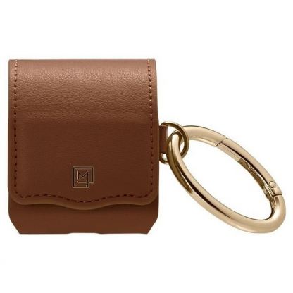 Spigen La Manon Leather Case - кожен калъф за Apple Airpods и Airpods 2 (кафяв) 2