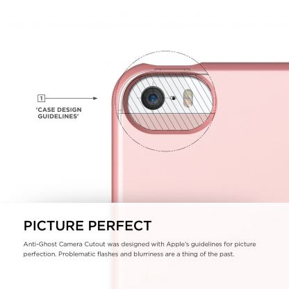 Elago S5 Glide Case - слайдер кейс и защитни покрития за iPhone 5, iPhone 5S, iPhone SE (розово злато) 4