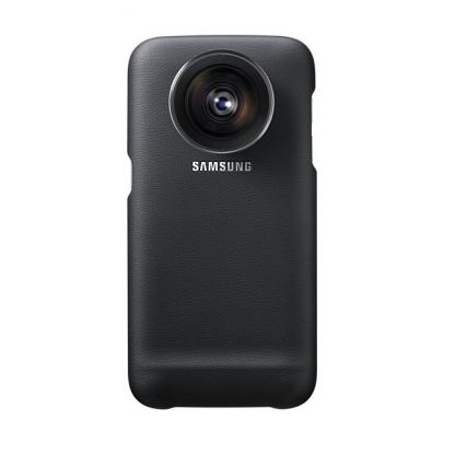 Samsung Lens Cover ET-CG930DB - оригинален кожен кейс с оптични лещи за Samsung Galaxy S7 (черен) 10
