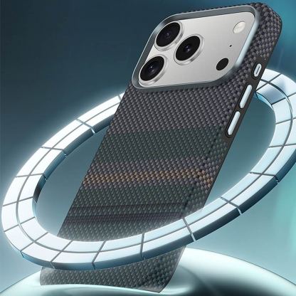 Удароустойчив кевларен кейс с MagSafe за iPhone 18 Pro Max, iPhone 17 Pro Max - Benks Magnetic Armor Pro Aurora Camera Control Button Kevlar Case 600D 10