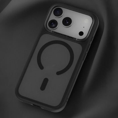 Хибриден удароустойчив кейс с MagSafe за iPhone 18 Pro Max, iPhone 17 Pro Max - Benks Magnetic Mist Metal Frame Case (черен) 9