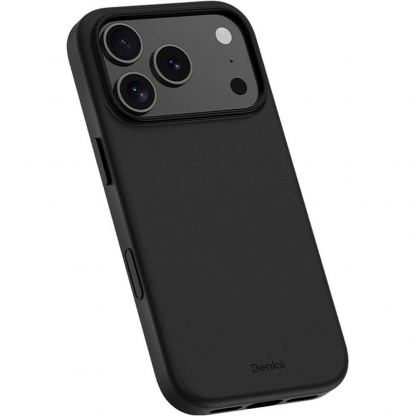 Кожен кейс с MagSafe за iPhone 18 Pro, iPhone 17 Pro - Benks Magnetic Vita Pro Leather Case (черен) 2