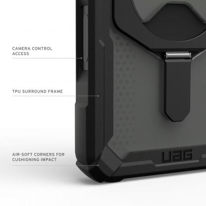 Удароустойчив хибриден кейс с MagSafe за iPhone 18 Pro, iPhone 17 Pro - UAG Plasma XTE MagSafe Case (черен) 6