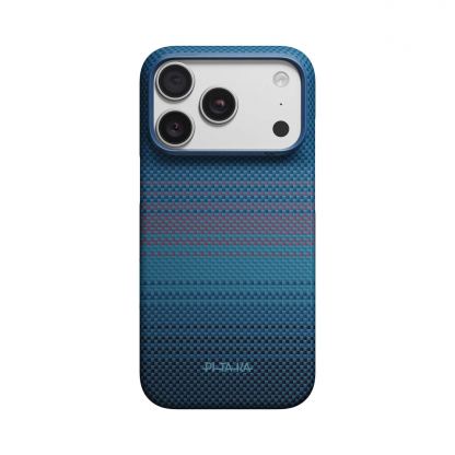  Кевларен кейс с MagSafe за iPhone 18 Pro, iPhone 17 Pro - Pitaka Edge Ultra-Slim Moonrise 2.0 1001 Nights Midnight Aramid Fiber Case 3