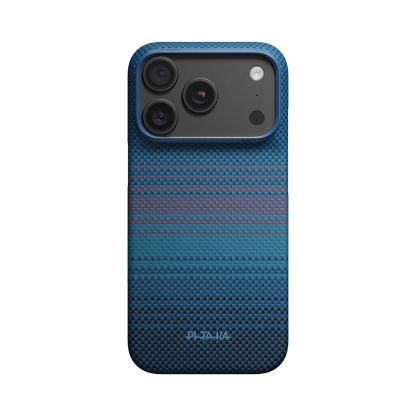  Кевларен кейс с MagSafe за iPhone 18 Pro, iPhone 17 Pro - Pitaka Edge Ultra-Slim Moonrise 2.0 1001 Nights Midnight Aramid Fiber Case 4