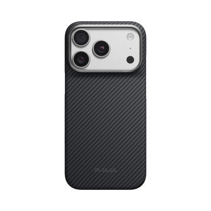  Кевларен кейс с MagSafe за iPhone 18 Pro, iPhone 17 Pro - Pitaka Edge Ultra-Slim Classic 600D Black-Grey (Twill) Aramid MagSafe Case 3