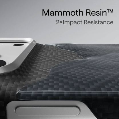  Кевларен кейс с MagSafe за iPhone 18 Pro, iPhone 17 Pro - Pitaka Edge Ultra-Slim Classic 600D Black-Grey (Twill) Aramid MagSafe Case 9