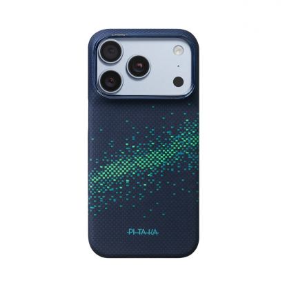  Кевларен кейс с MagSafe за iPhone 18 Pro, iPhone 17 Pro - Pitaka Edge Ultra-Slim Milky Way Galaxy 2.0 Nearfield Blue Aramid MagSafe Case 2