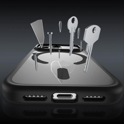 Хибриден удароустойчив кейс с MagSafe за iPhone 18 Pro, iPhone 17 Pro - Benks Magnetic Mist Metal Frame Case (оранжев) 6