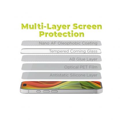 Стъклено защитно покритие за дисплея на дисплея на iPhone 18 Pro, iPhone 17 Pro - Mobile Origin Screen Guard AR 3D Tempered Glass With Applicator Pro (черен-прозрачен) 8