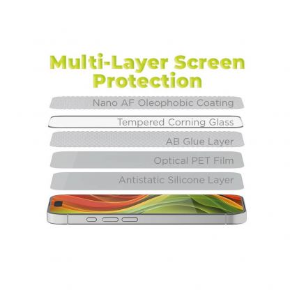 Стъклено защитно покритие за дисплея на дисплея на iPhone 18 Pro Max, iPhone 17 Pro Max - Mobile Origin Screen Guard AR 3D Tempered Glass With Applicator Pro (черен-прозрачен) 8