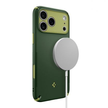 Хибриден удароустойчив кейс с висока степен на защита с MagSafe за iPhone 18 Pro, iPhone 17 Pro - Spigen Nano Pop Hybrid MagSafe Case (зелен) 10