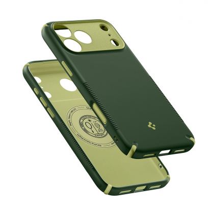 Хибриден удароустойчив кейс с висока степен на защита с MagSafe за iPhone 18 Pro, iPhone 17 Pro - Spigen Nano Pop Hybrid MagSafe Case (зелен) 13