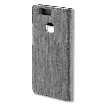 4smarts Chelsea Smart Cover Window Case - кожен калъф с отвор за дисплея за Huawei P9 Plus (сив) 3