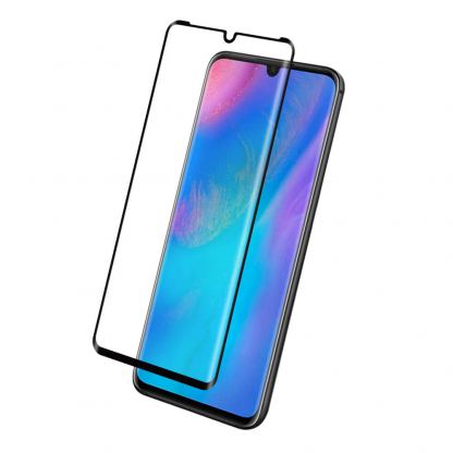 Eiger 3D Glass Full Screen Tempered Glass Screen Protector - калено стъклено защитно покритие с извити ръбове за целия дисплей на Huawei P40 Pro (черен-прозрачен) 2